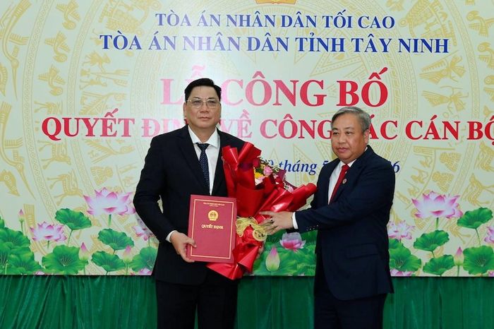 Bổ nhiệm chánh án Tòa án nhân dân tỉnh Tây Ninh - Báo Công Lý