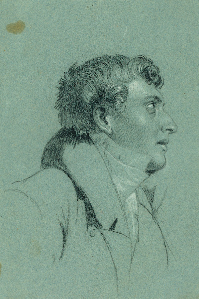Kopfstudie zu Rückkehr des Kaisers Franz aus Pressburg before 1828