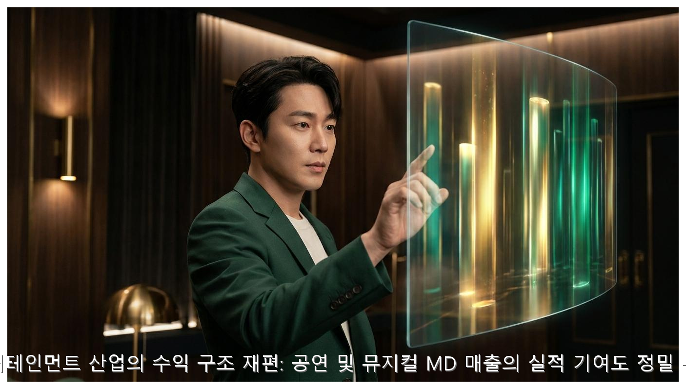 엔터테인먼트 산업의 수익 구조 재편: 공연 및 뮤지컬 MD 매출의 실적 기여도 정밀 분석 핵심 안내 및 분석 인포그래픽 (2)