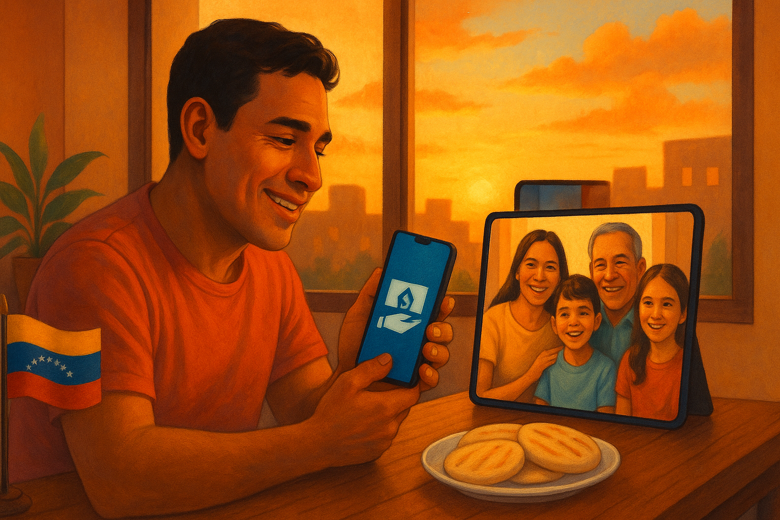 venezolanos enviando remesas a Venezuela desde el exterior con app segura