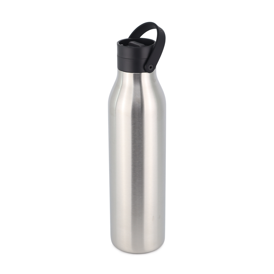 Recycled Stainless Steel Bottle 750ml Uncoated / Ink Black