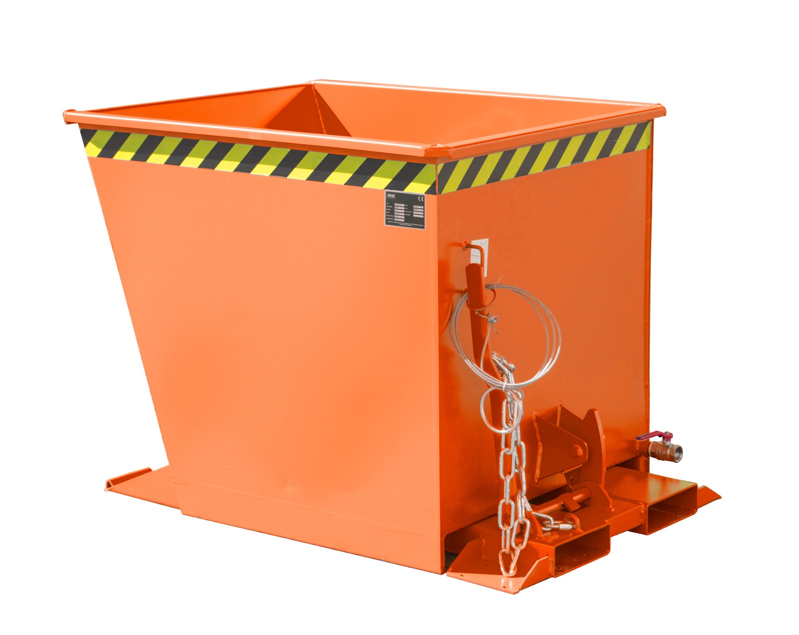 Spaander-kiepcontainer SGU-RZ 55, gelakt, Geeloranje