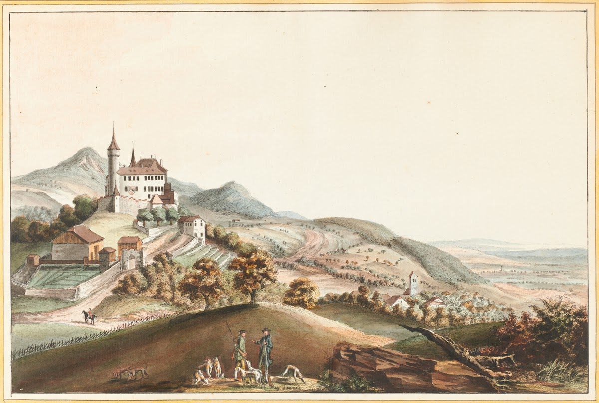 Vue du Chateau de Bipp dans le Canton de Berne 1915 1945