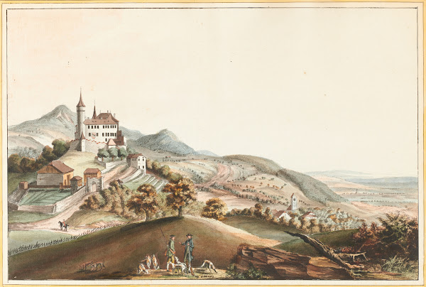 Vue du Chateau de Bipp dans le Canton de Berne 1915 1945