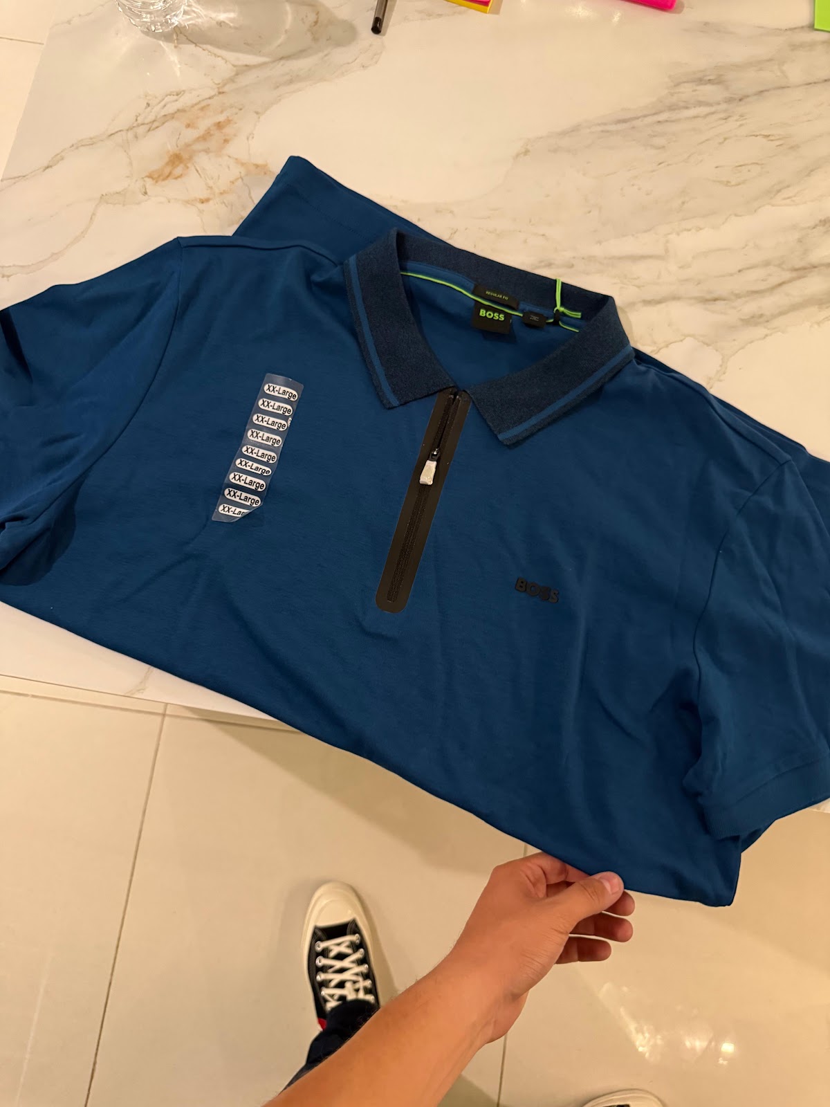 Playera Boss Azul Rey