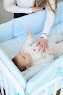 Bedding set for a baby crib 6 el Twins Beau blue