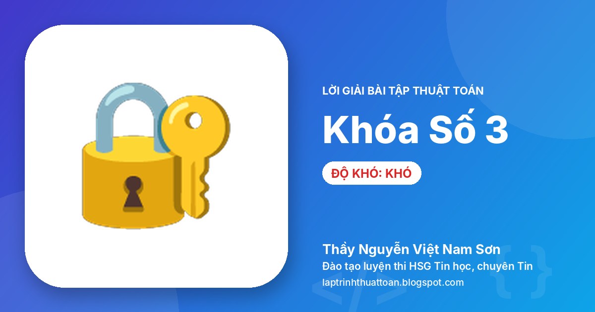 Khóa Số 3