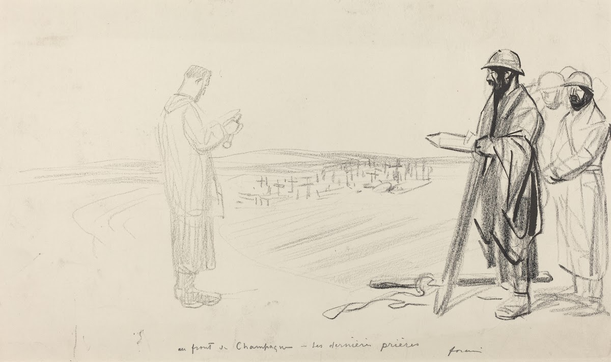Au front de Champagne  Les dernieres prieres c 1914 1919
