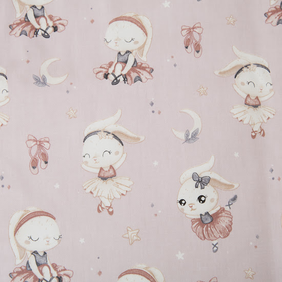 Children's changeable bedding set 4 el Twins Satin Limited Ballerina pink