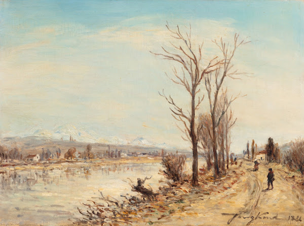 LIsère près de la Tronche à Grenoble 1886