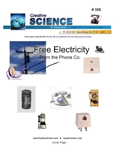 Energy - Creative Science Research - Free Electricity From The Phone Company