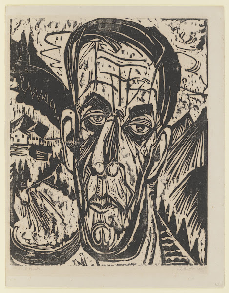 Kopf van de Velde hell  Van de Velde zwischen Bergen 1917