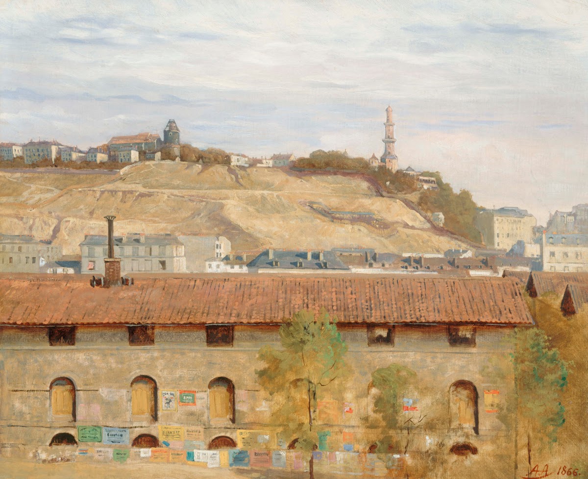 La butte Montmartre en 1866 1866