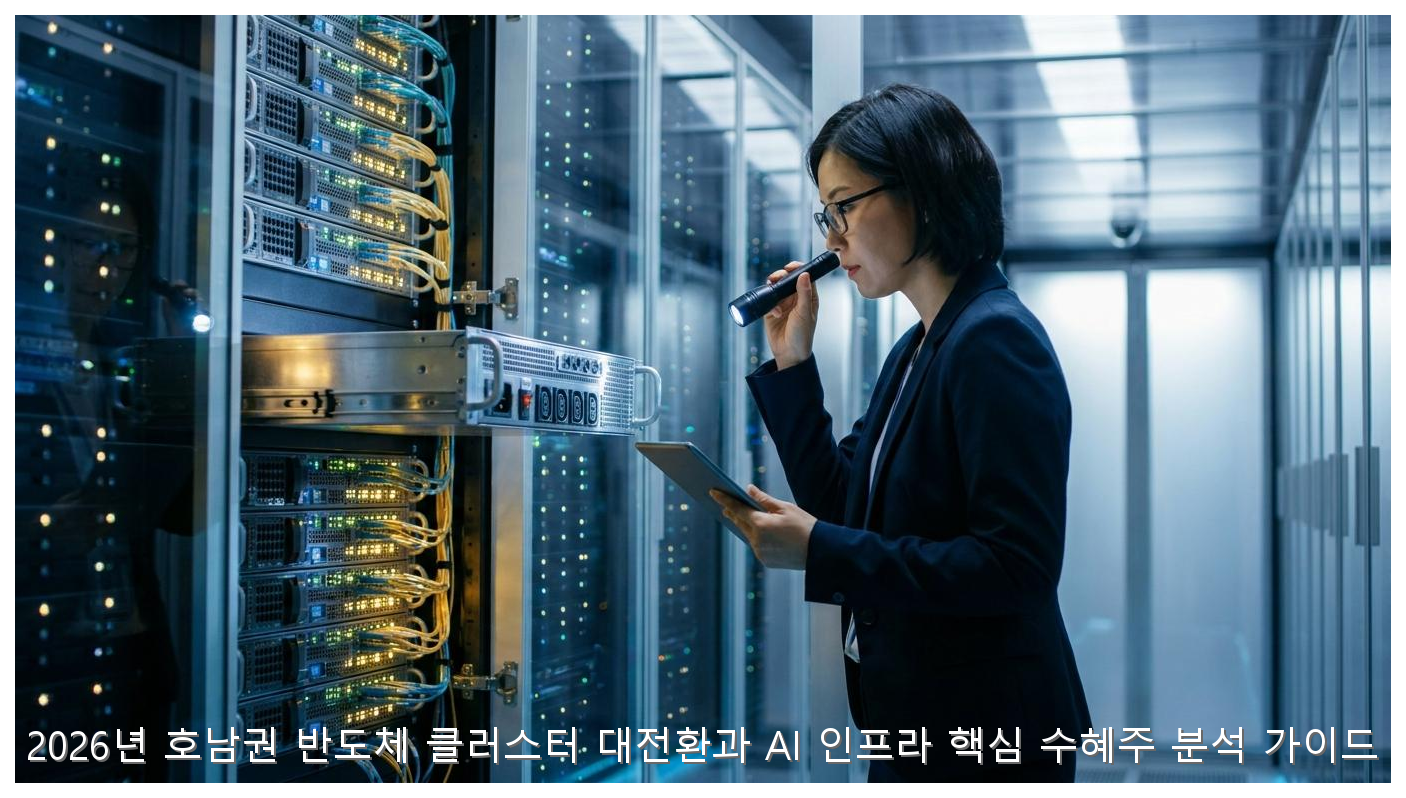 2026 호남권 반도체 클러스터 대전환과 AI 인프라 핵심 수혜주 분석 가이드 핵심 안내 및 분석 인포그래픽 (3)
