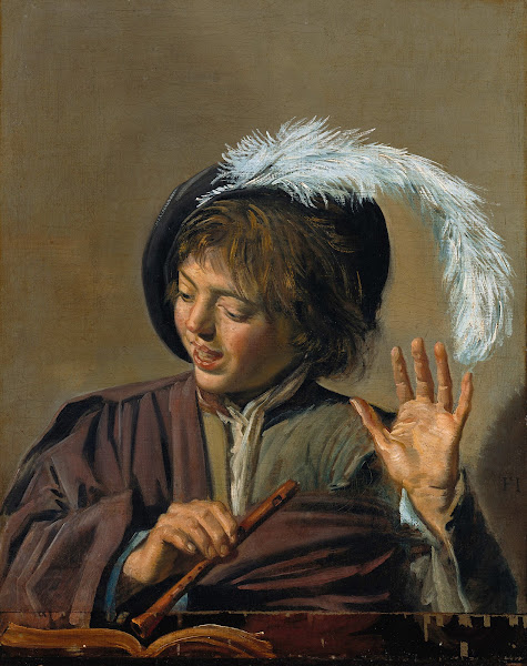 Singing Boy with Flute circa 1623