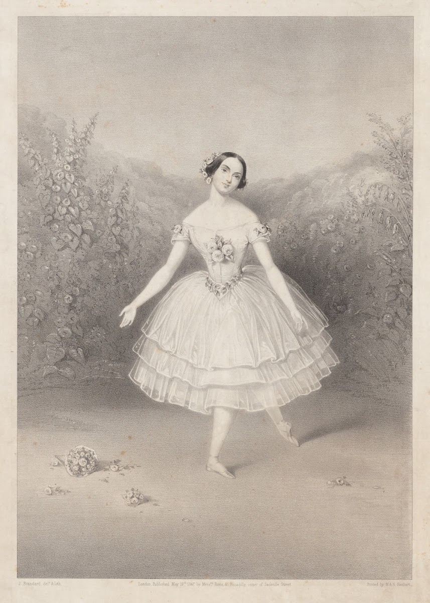 Carolina Rosati as La Rose in the ballet of Thea ou La Fée aux fleurs 1847