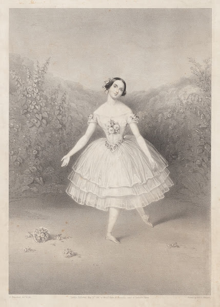 Carolina Rosati as La Rose in the ballet of Thea ou La Fée aux fleurs 1847