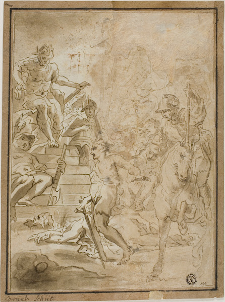 Beheading of Male Saint in Presence of Roman Ruler