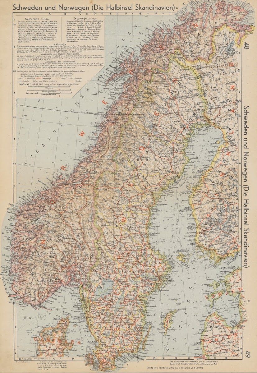Schweden und Norwegen Die Halbinsel Skandinavien 1940