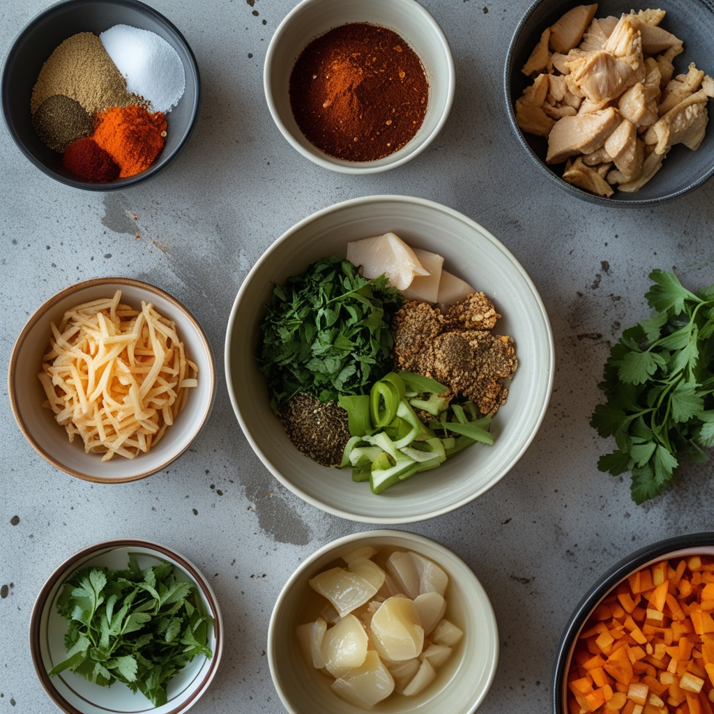 Ingredients for Bang Bang Chicken Bowl: A Beginner-Friendly Flavor Bomb That’s Easy & Delicious
