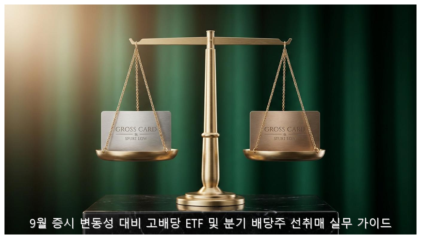 9월 증시 변동성 대비 고배당 ETF 및 분기 배당주 선취매 실무 가이드 핵심 안내 및 분석 인포그래픽 (6)