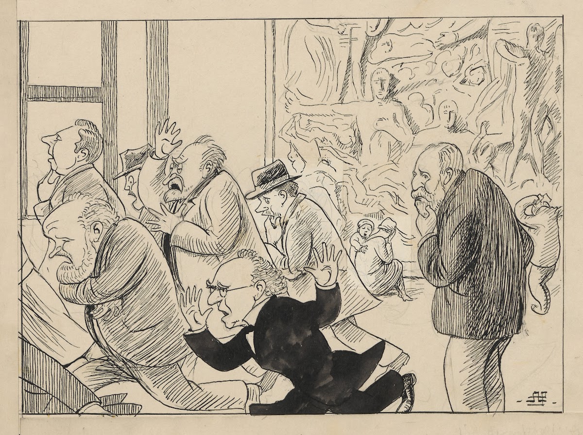 The Audience Flees From A Work Of Art 1928