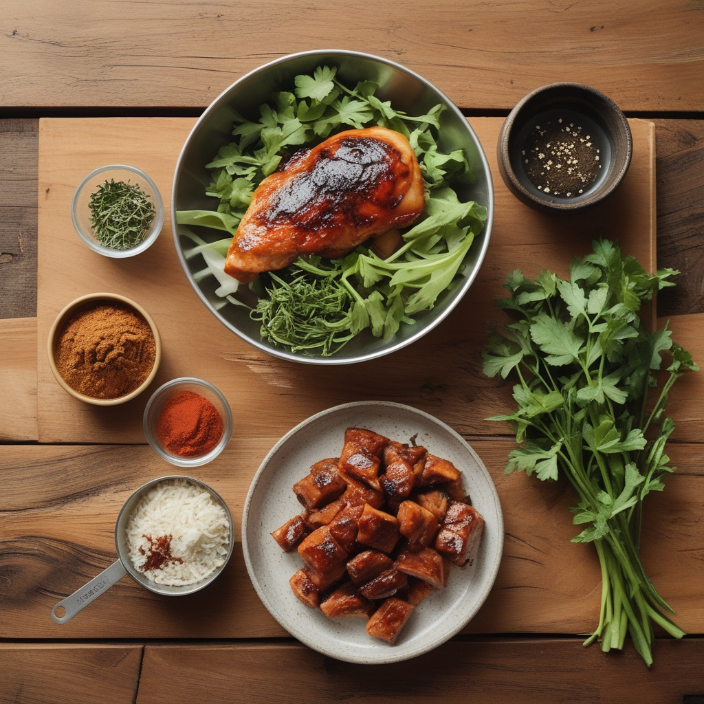 Ingredients for Irresistible Char Siu Chicken Recipe with 10 Minute Prep Magic - Quick & Homemade Delight