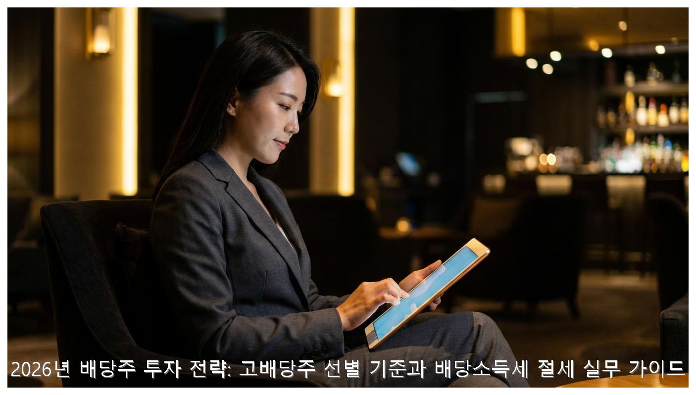 2026년 배당주 투자 전략: 고배당주 선별 기준과 배당소득세 절세 실무 가이드 핵심 안내 및 분석 인포그래픽 (3)