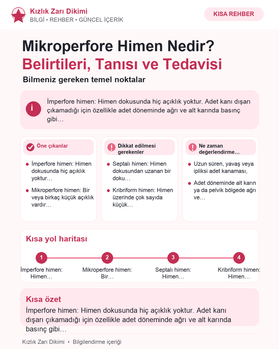 Mikroperfore Himen Nedir? Belirtileri, Tanısı ve Tedavisi