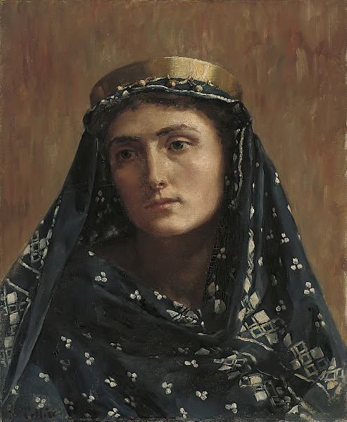 Portrait of a lady in eastern dress