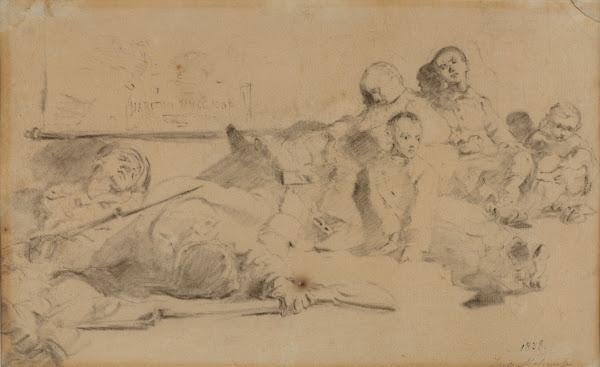 Sketch for Students relegation 1888