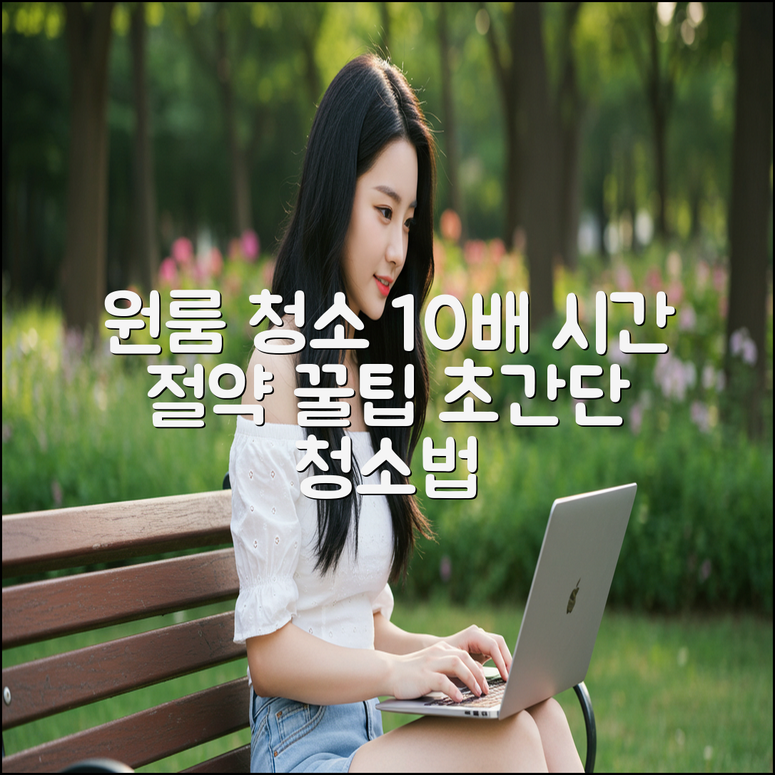 원룸 청소 10배 빠르게! 시간 절약 꿀팁