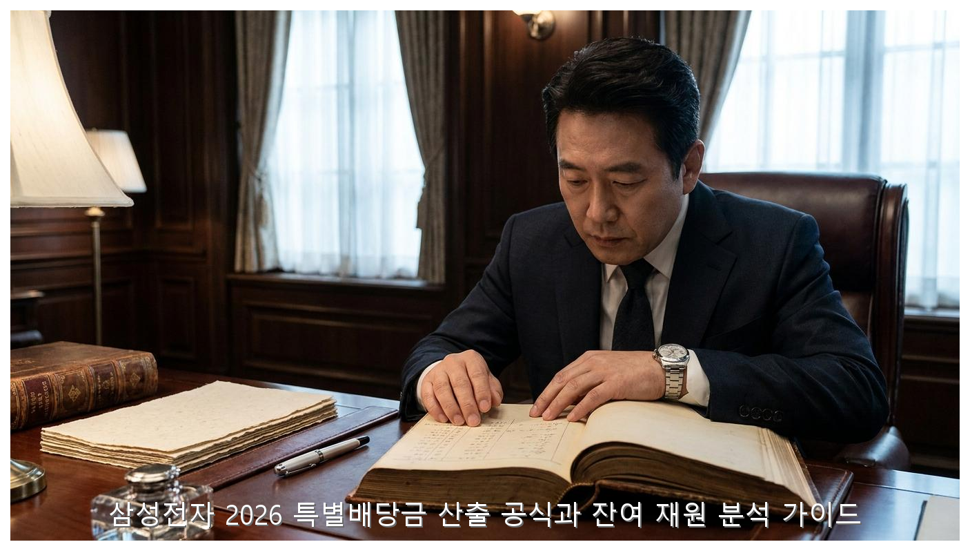 삼성전자 2026 특별배당금 산출 공식과 잔여 재원 분석 가이드 핵심 안내 및 분석 인포그래픽 (3)