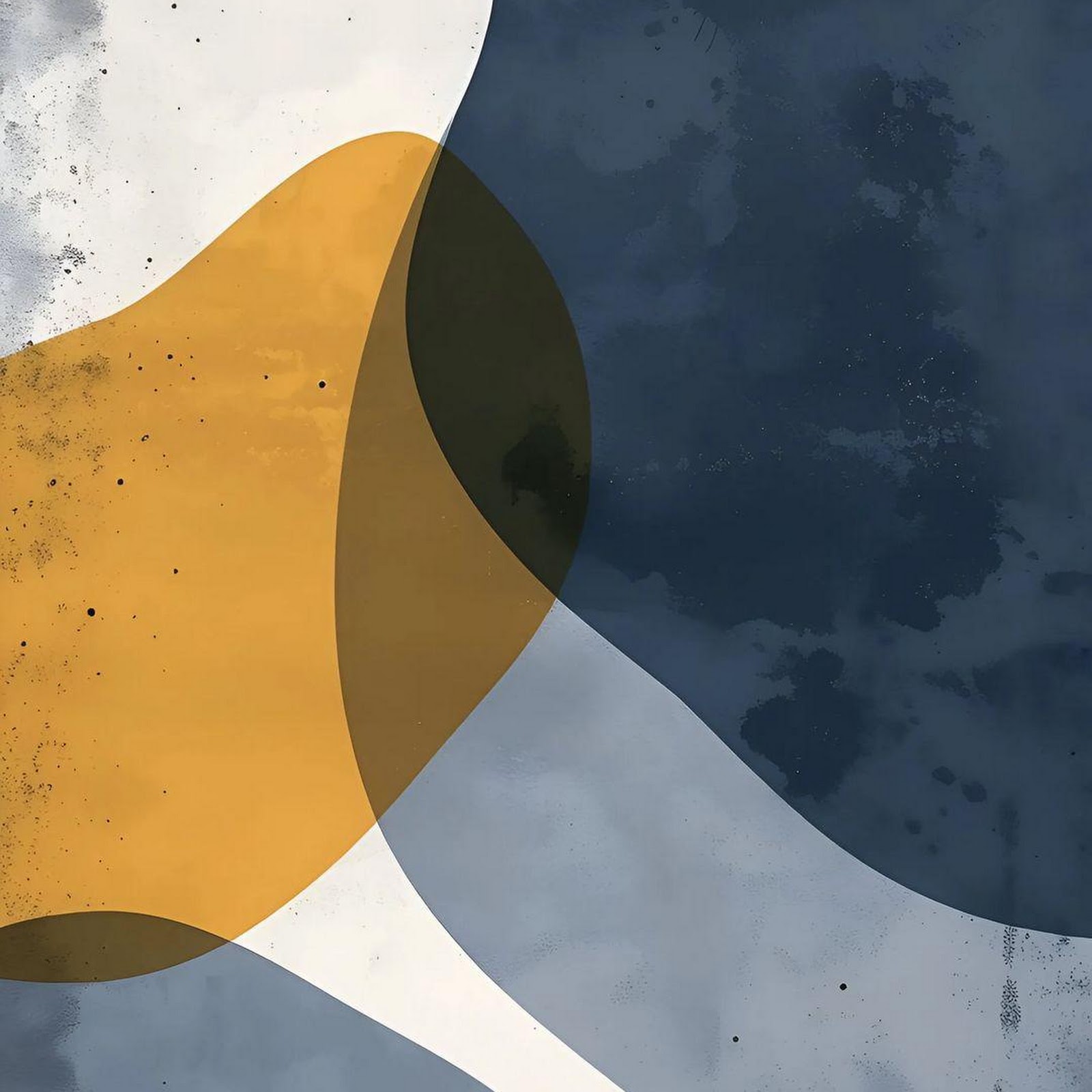 Download Blue and Gold Abstract Shapes Full HD iPhone