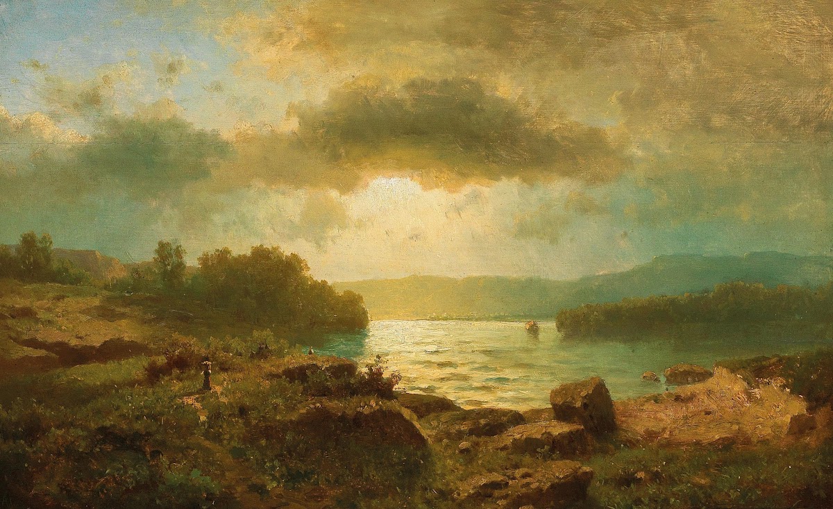 Sunset on a Lake