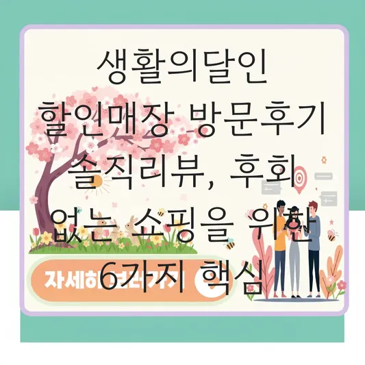 생활의달인 할인매장 방문후기 솔직리뷰