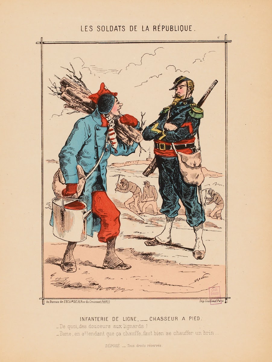 Infanterie de ligne chasseur à pied 1871