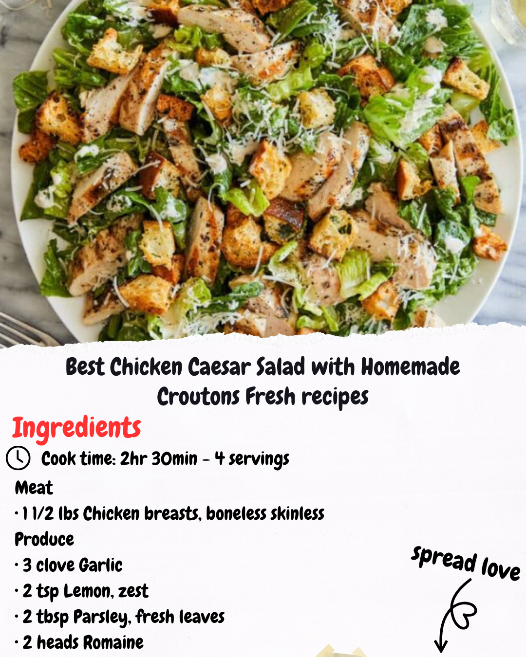 Best Chicken Caesar Salad with Homemade Croutons Fresh recipes