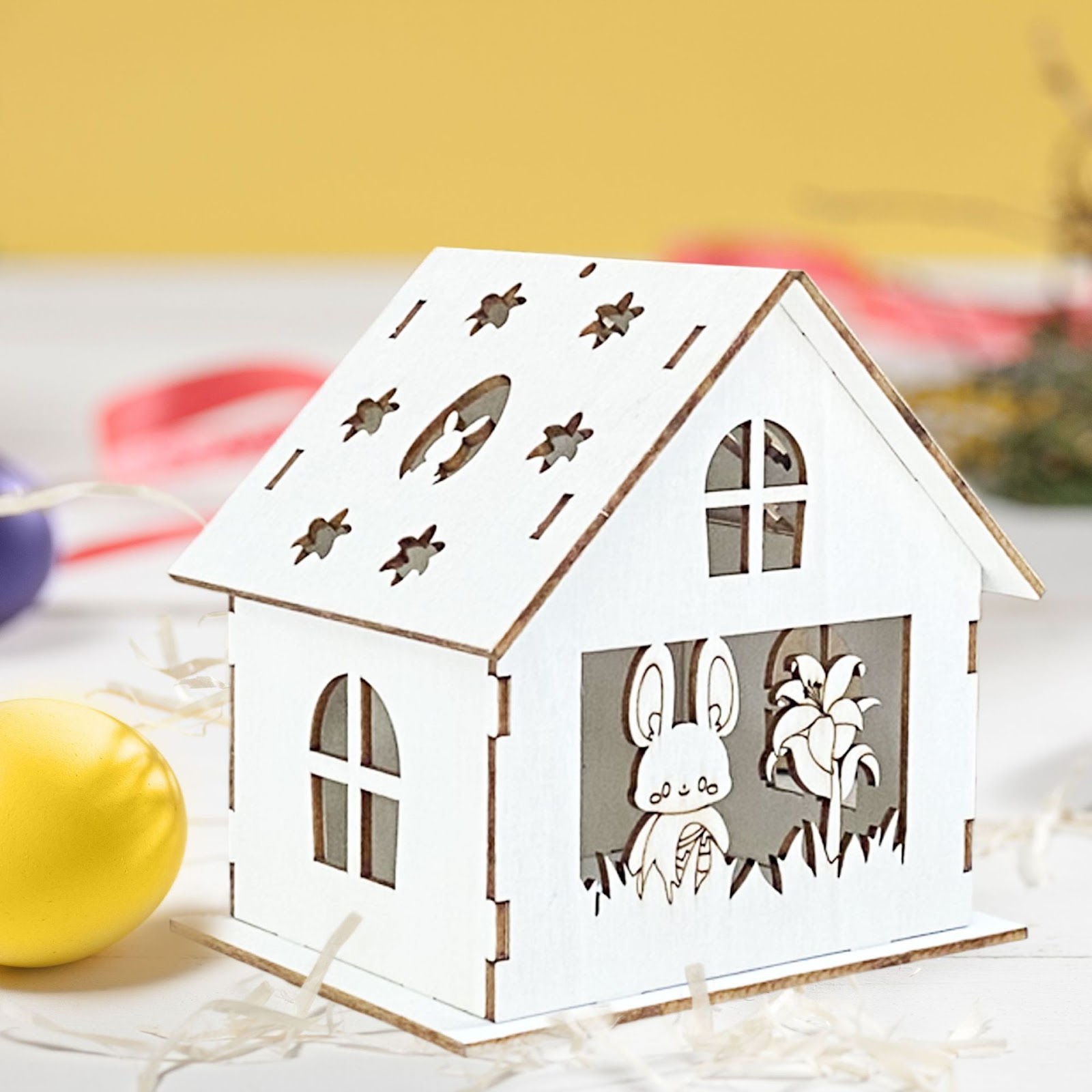 DIY Holz-Vogelhaus zum Bemalen und Zusammenbauen