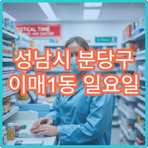 성남시 분당구 이매1동 일요일 당번약국 주거지역 중심