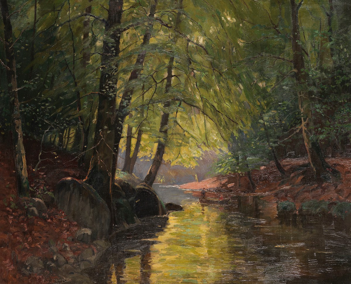 Kahnpartie im Spreewald 1910