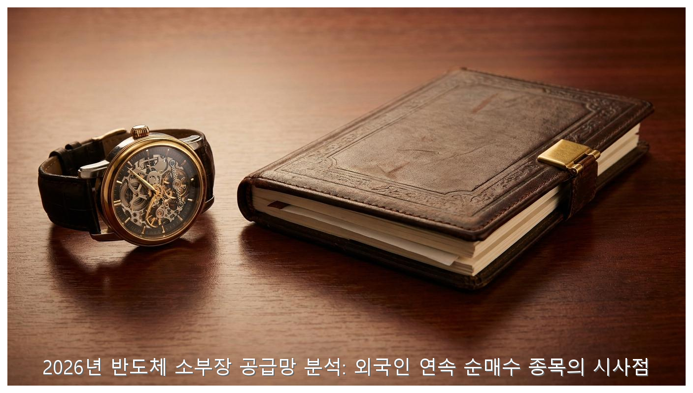 2026년 반도체 소부장 공급망 분석: 외국인 연속 순매수 종목의 시사점 핵심 안내 및 분석 인포그래픽 (3)