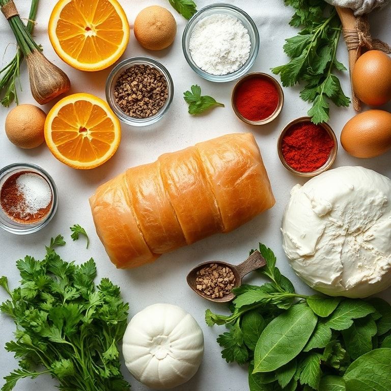 Ingredients for Orange Cardamom Breakfast Bread Twist Recipe: Easy & Delicious Morning Treat