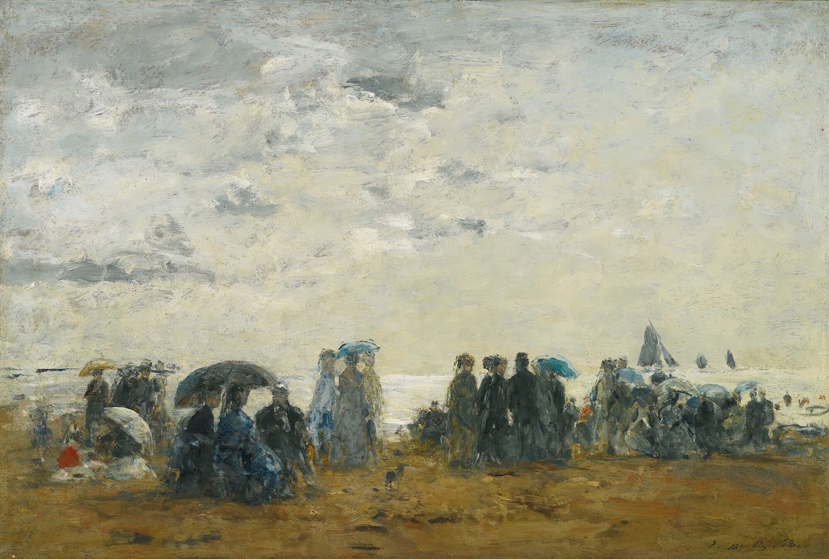 Scène De Plage À Trouville 1868