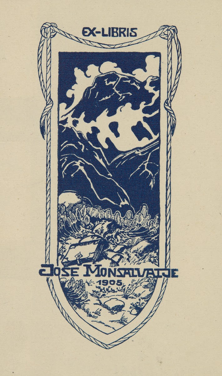 Ekslibris Jose Monsalvatje 1905