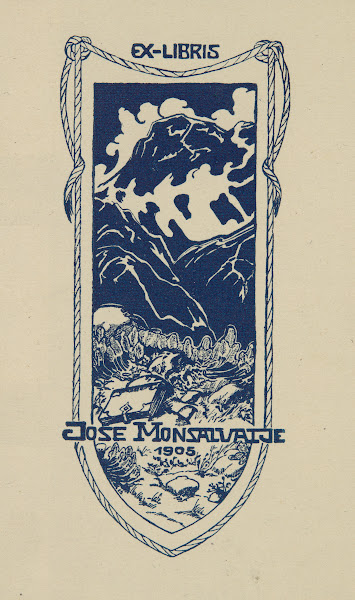 Ekslibris Jose Monsalvatje 1905