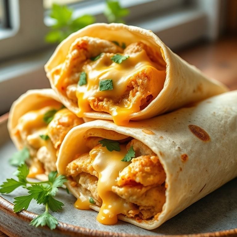 Easy Cheesy Garlic Chicken Wraps for Quick Dinner – 30-Minute Comfort Food finished