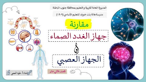 ملخص درس مقارنة جهاز الغدد الصماء والجهاز العصبي - أحياء الصف 12 الفصل 1