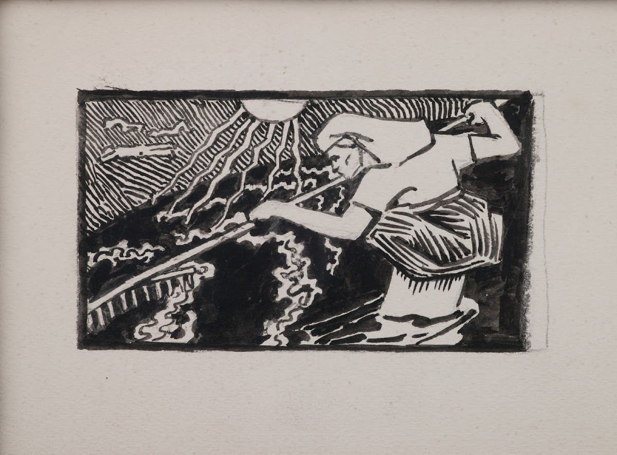 Koru Kalevala The Illustrated Kalevala Lemminkäinens Mother drags his son from T
