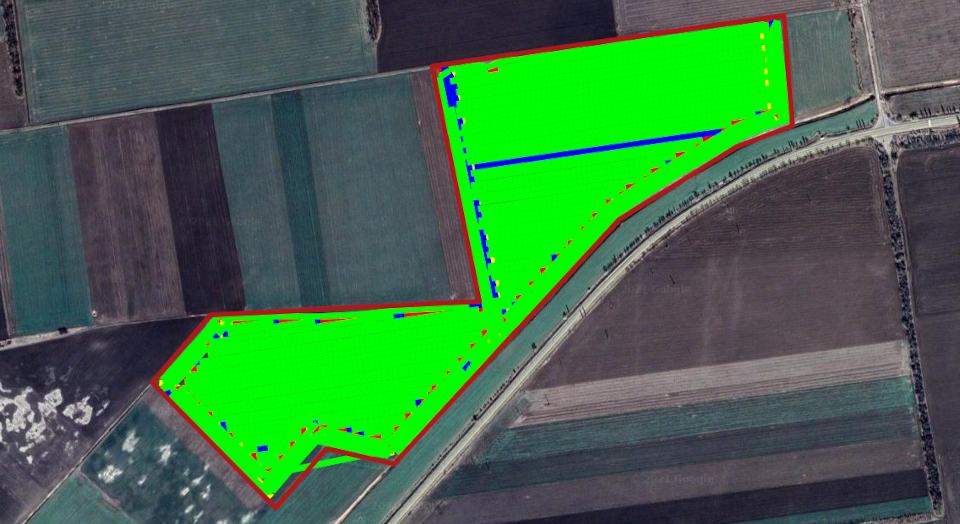 Field eData portal, visualization Precision Planting .2020, shape